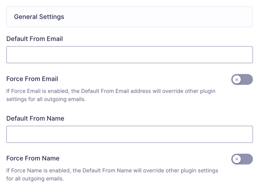 Image showing Postmark General Settings