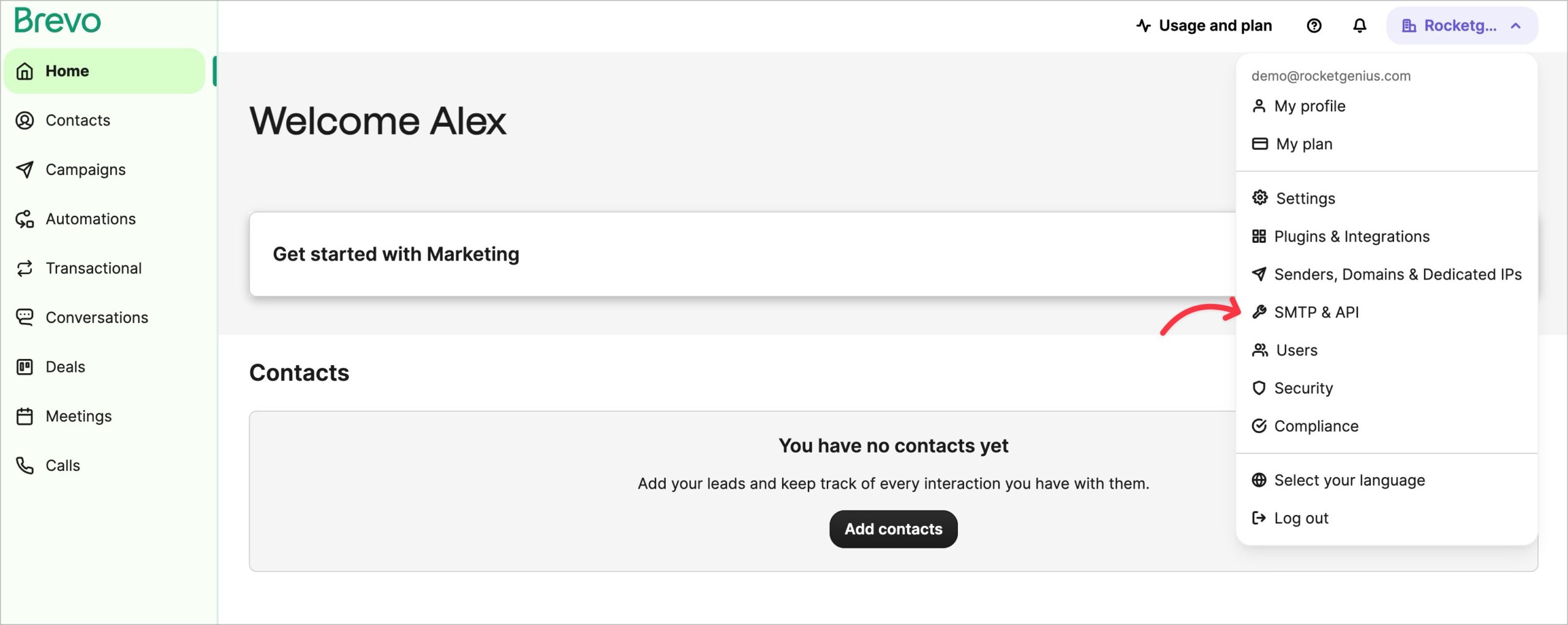Getting a Brevo API Key - Gravity SMTP Documentation