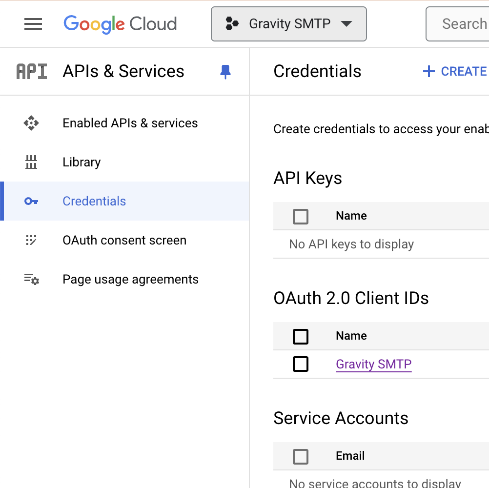 Image showing the Google Cloud Console dashboard.