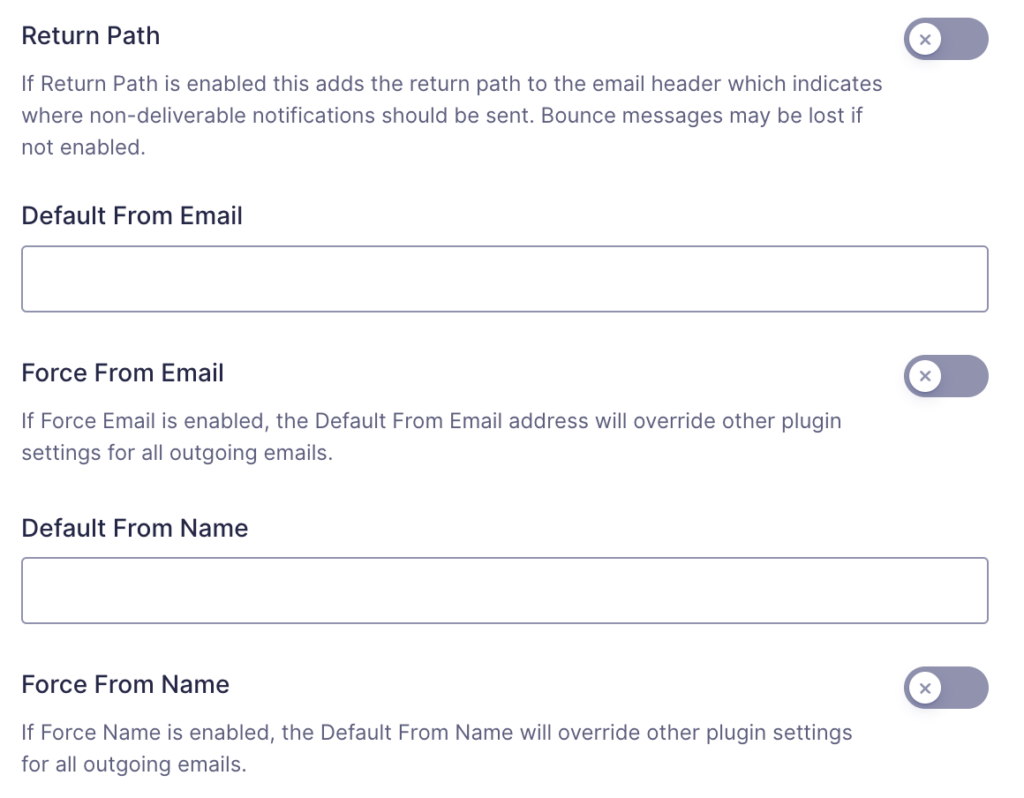 Image showing integration settings for Google / Gmail after the connection was made.