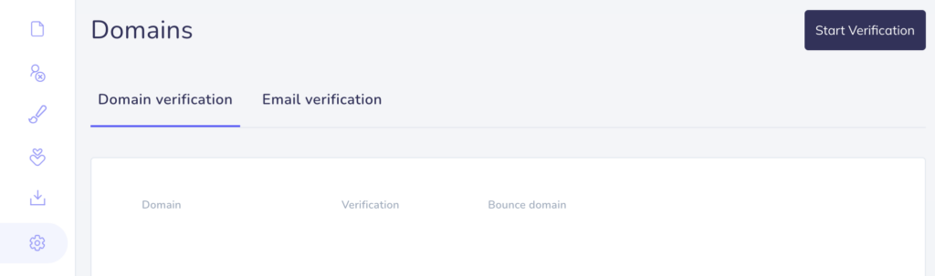 Image showing Elastic Email domain verification