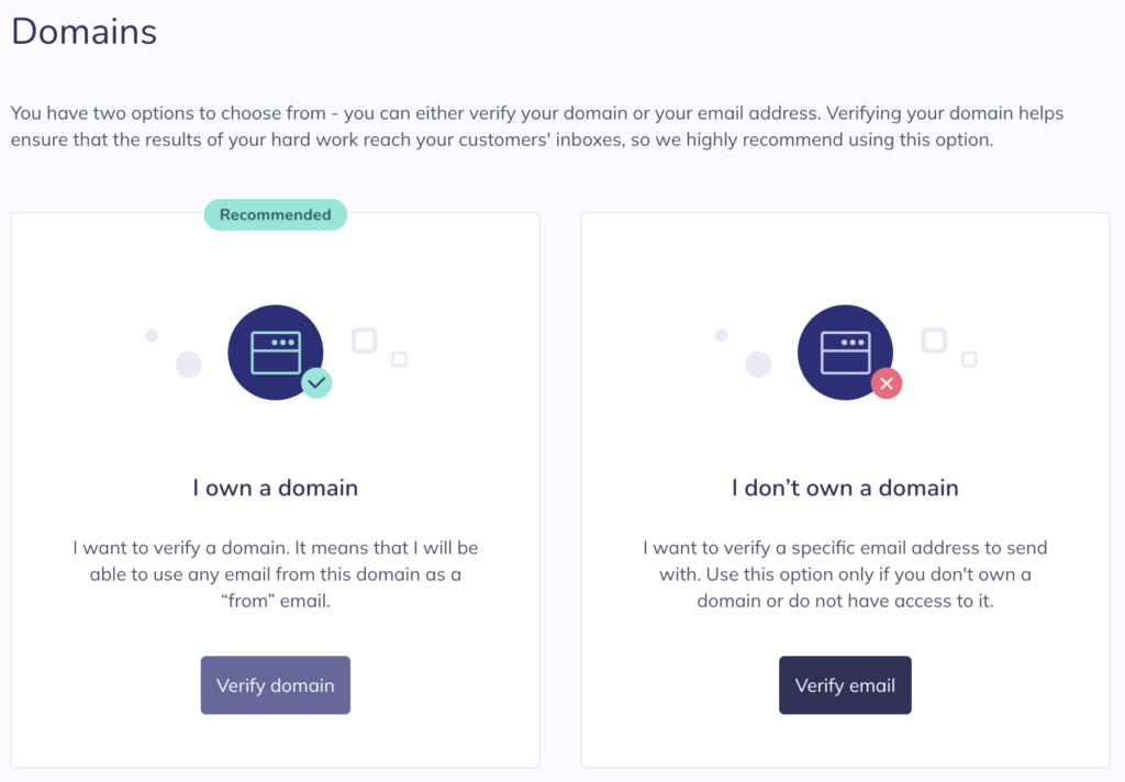 Image showing Elastic Email domain verification