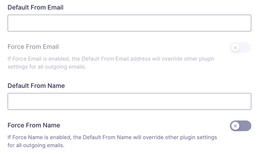 Image showing SMTP2GO General Settings.