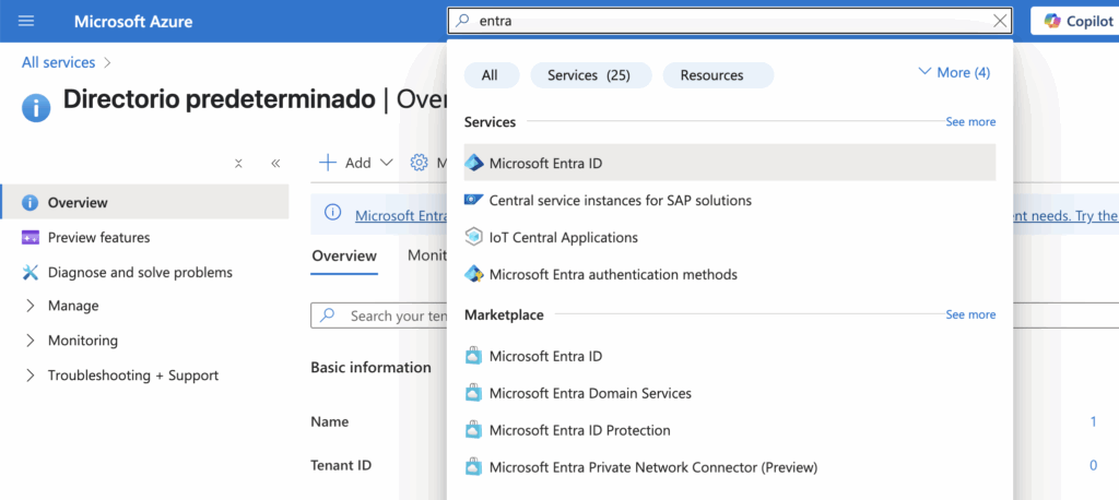 Image showing Azure Portal