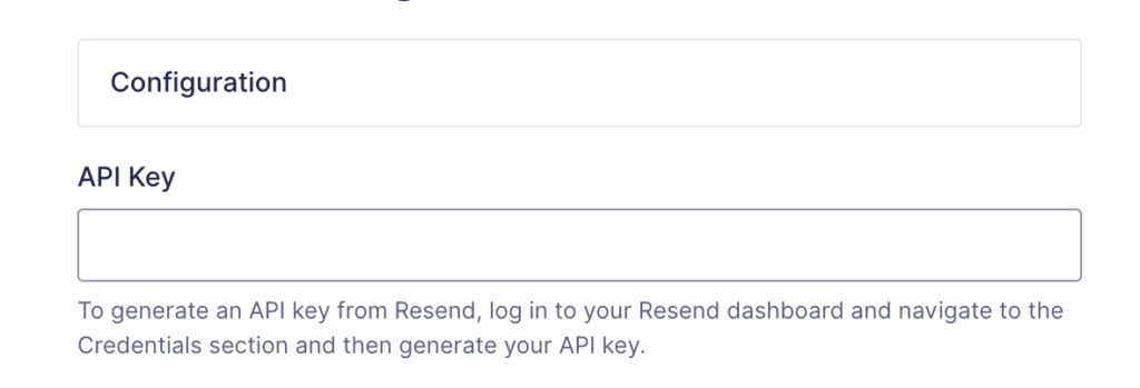 Resend Settings Reference
