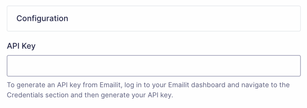 Emailit settings reference