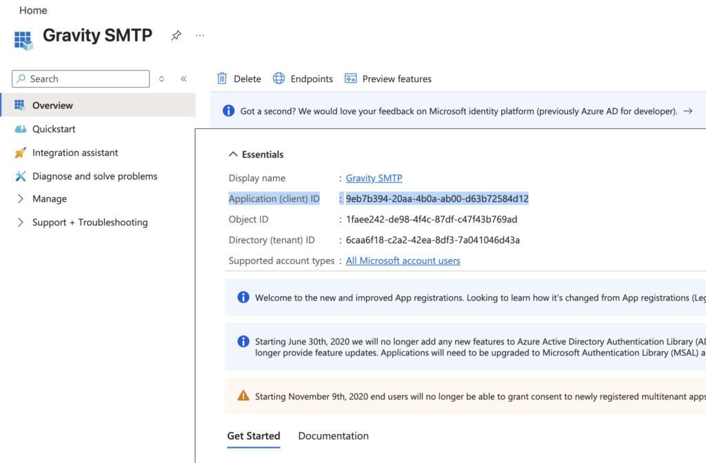 Image showing Application ID