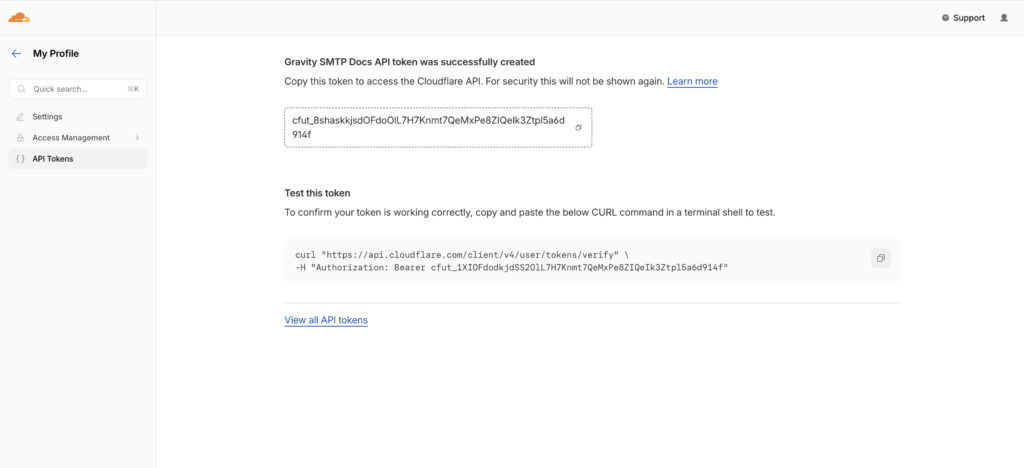 Image showing Cloudflare dashboard.
