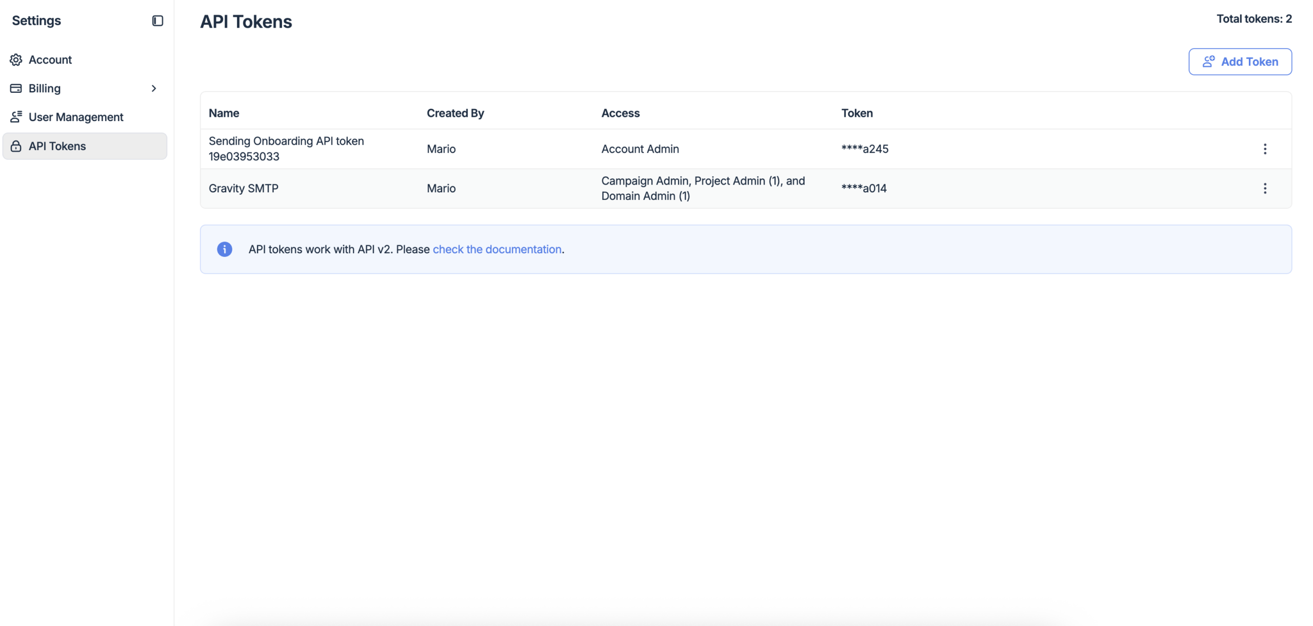 Image showing Mailtrap dashboard